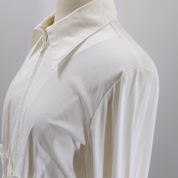 Dusak Designs woven + knit 3-closure top-sz M - Picture 5 of 8